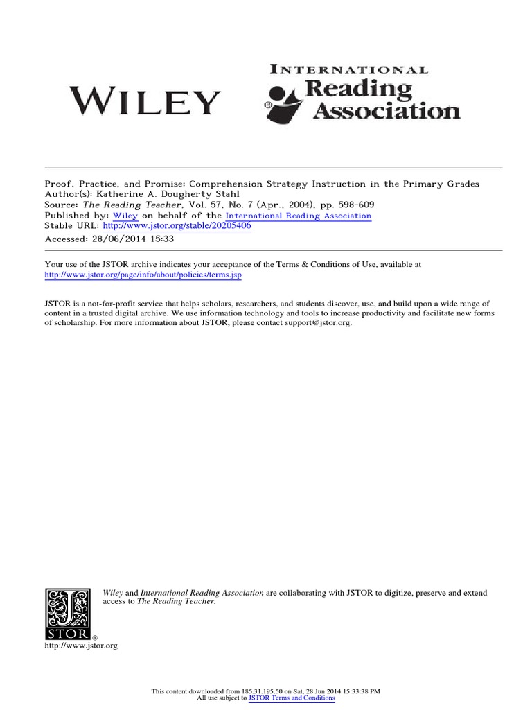 Comprehension Strategies for K-2 Teachers | PDF | Reading Comprehension ...