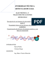 Descripción de elementos de microondas 