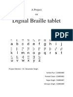 Digital Braille Tablet: A Project On