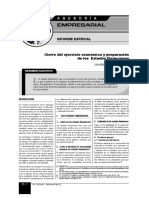 Cierre Del Ejercicio Economico y Pre PDF
