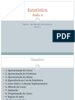 Estatística Aula 0