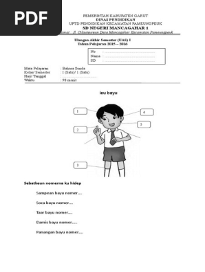 Soal Uas Sd B Sunda Kеlаѕ 1 Semester 1