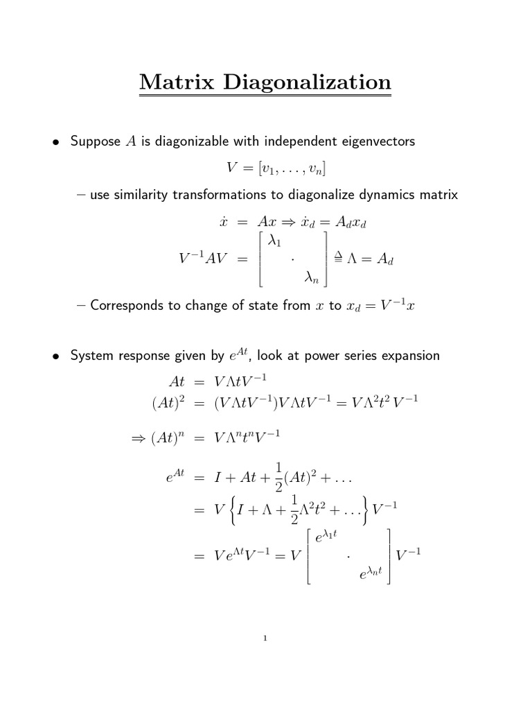 l06 Modal Decomp PDF | PDF | Normal Mode | Eigenvalues And Eigenvectors