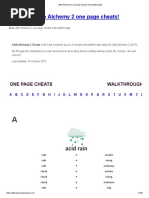 Little Alchemy 2 One Page Cheats and Walkthrough!