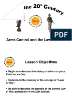 Arms Control and The Laws of War
