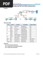 2.3.2.6 Packet Tracer - Configuring PAP and CHAP Authentication