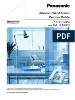 PANASONIC Advanced Hybrid System Feature Guide Model KX-TEM824/KX-TES824