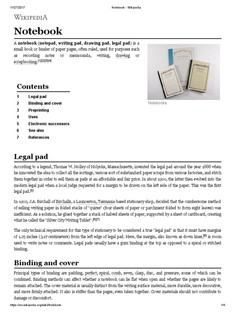 Notebook Wikipedia Notebook Office Equipment