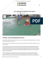 Daftar Harga Trowel Floor Hardener Dan Epoxy - Solusi Konstruksi