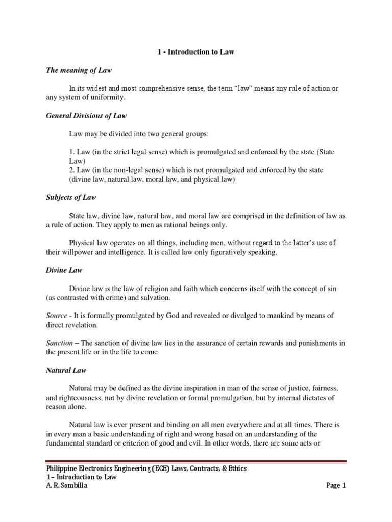Introduction to Philippine Law Overview | PDF | Precedent | Supreme Courts