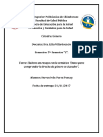 Ensayo Brechas de Género en El Ecuador