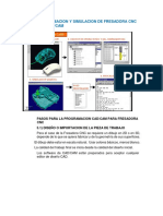 Programacion y Simulacion de Fresadora CNC Con Cad/cam