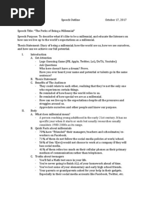 Speech Outline