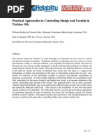 Practical Approaches To Controllong Sludge and Varnish in Turbine Oils