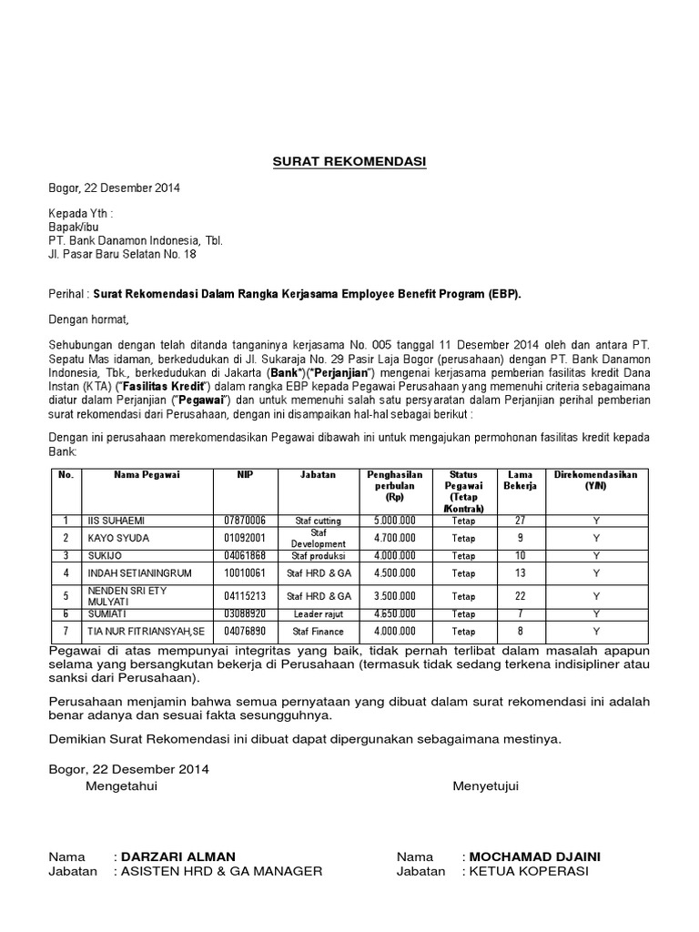 Surat Rekomendasidocx