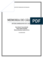 Memoria de Calculo Intercambiador PDF