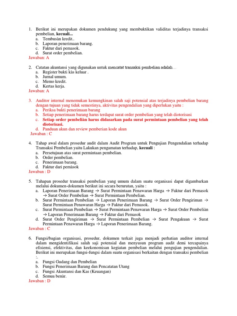 Soal Soal Seminar Pengauditan Materi Resiko Audit