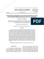 Photocatalytic Degradation of Vat Green 03 Textile Dye, Using The Ferrihydrite-Modified Diatomite With TiO2 UV Process PDF