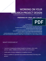 Working On Your Research Project Design