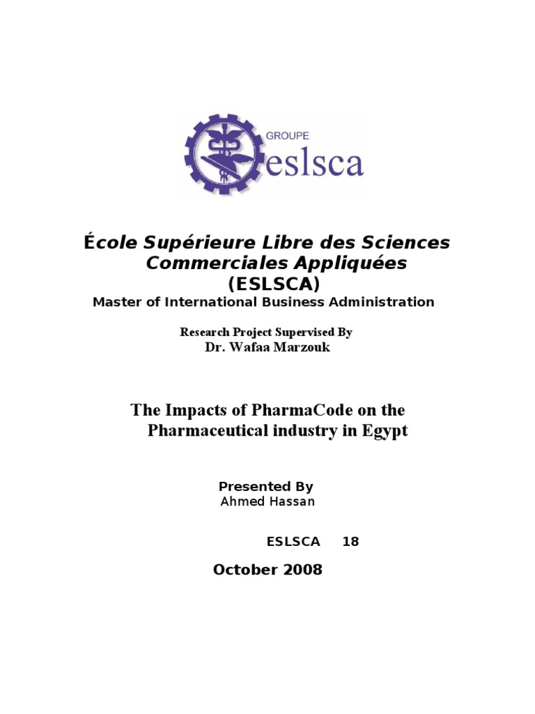 The Final Code | PDF | Pharmacy | Pharmaceutical Industry