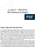 Module 2 - T&D (KTU) T&D Methods & Models