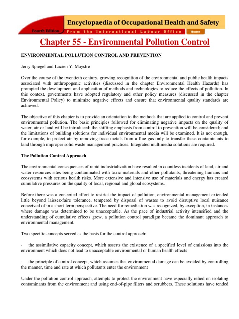 Noman Cole Pollution Control Strategies | PDF | Air Pollution ...