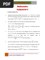 Mathematics Assignment P5