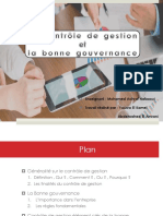 Le Controle de Gestion Et La Bonne Gouvernance