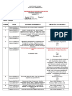 Cronograma de Evaluación