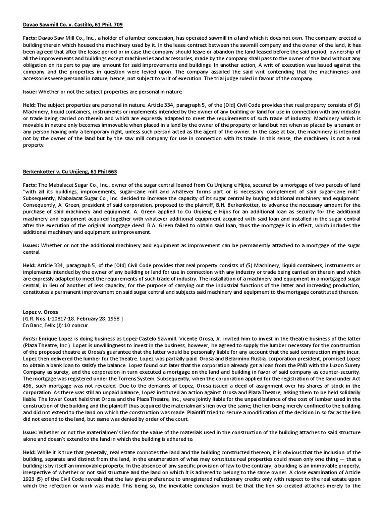 Legal Cases on Property and Mortgages | PDF | Mortgage Law | Foreclosure