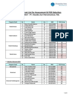 Pengumuman Seleksi Assessment-FGD Untirta 2017