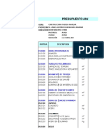 PRESUPUESTO ESTRUCTURAS