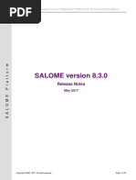 SALOME 8 3 0 Release Notes