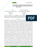 Influence of Fleet Management Practices On Service Delivery To Refugees in United Nations High Commissioner For Refugees Kenya Programme