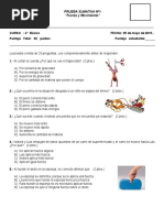 Prueba Fuerza y Movimiento PDF