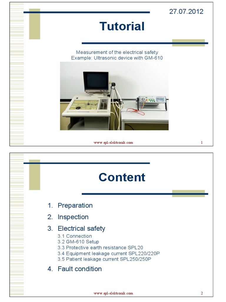 Electrical Safety Testing with GM-610 | PDF | Ac Power Plugs And ...