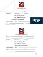 Leave Request Form: To Be Completed by Supervisor/Manager