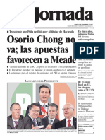 portada de La Jornada 27 de noviembre de 2017