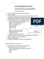 TPM Pillar Assignments