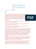 La Impecabilidad y El Ahorro de La Energia