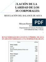 Regulación de La Osmolaridad de Los Fluídos Corporales