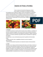 Deshidratacion de Frutas y Hortalizas