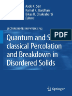 Quantum and Semi-classical Percolation and Breakdown in Disordered Solids