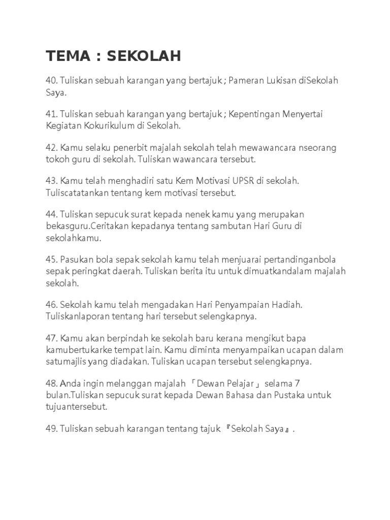 Tema Sekolah Pdf