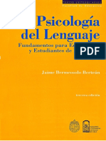 Psicología Del Lenguaje - Jaime Bermeosolo Bertrán