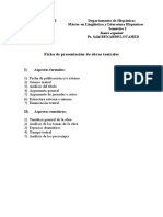 Ficha de Presentación de Obras Teatrales Aspectos Formales o Tematicos