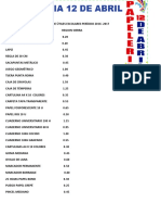 Lista de Utiles 2016-2017