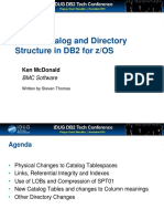 New Catalog and Directory For DB2 10