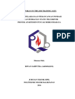 Laporan On The Job Training Pelaksanaan Pekerjaan Pemancangan Dengan Hydraulic Static Pile Dreiver PDF