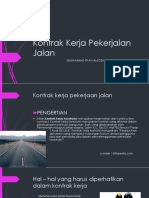 Kontrak Kerja Pekerjalan Jalan